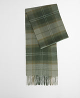 Barbour Mineral Tartan Wool-Cashmere Scarf - Pine Glen