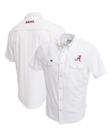 Alabama Tailgater Short Sleeve Snap Shirt - White