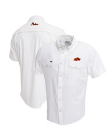Oklahoma State Tailgater Short Sleeve Snap Shirt - White