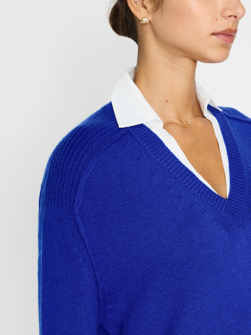 V-Neck Layered Pullover