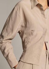 Blouson-Back Shirt Jacket - Dried Blossom