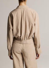 Blouson-Back Shirt Jacket - Dried Blossom