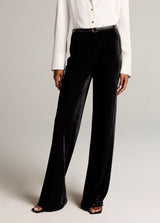 Colette High-Rise Velvet Bias Pant - Oak Hall
