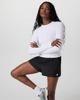 Long Sleeve Surge Seamless Tee - White