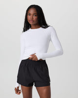 Long Sleeve Surge Seamless Tee - White