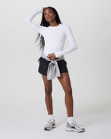 Long Sleeve Surge Seamless Tee - White