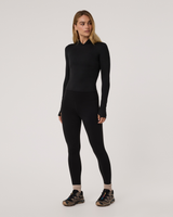 Vuori Long Sleeve Halo Fitted Hoodie - Black Heather