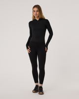 Vuori Long Sleeve Halo Fitted Hoodie - Black Heather