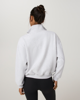 Restore Oversized Half Zip - Pale Grey Heather