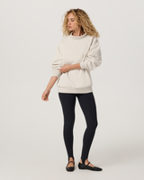 Vuori Restore Oversized Mock Neck - Bone Heather