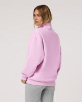 Vuori Restore Oversized Mock Neck - Pink Taffy