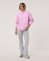 Vuori Restore Oversized Mock Neck - Pink Taffy