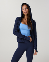 AllTheFeels Mini Full Zip Hoodie - Blue Coast