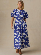 Coastal Poplin Elia Dress