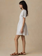 Coastal Poplin Elia Mini Smocked Dress