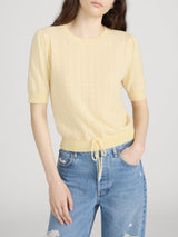 The Cashmere Charm Sweater - Canary