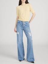 The Cashmere Charm Sweater - Canary