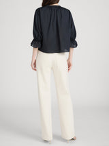 Frame Denim The Poet Blouse - Navy