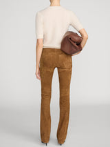 The Gathered Honeycomb Sweater - Cream