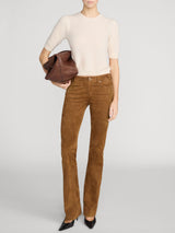 The Gathered Honeycomb Sweater - Cream