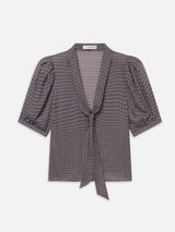Frame Denim The Sonnet Blouse - CHESTNUT MULTI PLAID