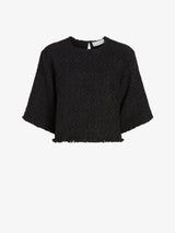 Maura Top In Basket Weave