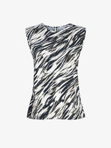 Megan Top In Printed Twill