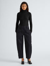 Harriet Top in Jersey Jacquard - Black