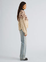 Lizzy Sweater in Fairisle - Oat Multi