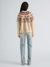 Lizzy Sweater in Fairisle - Oat Multi