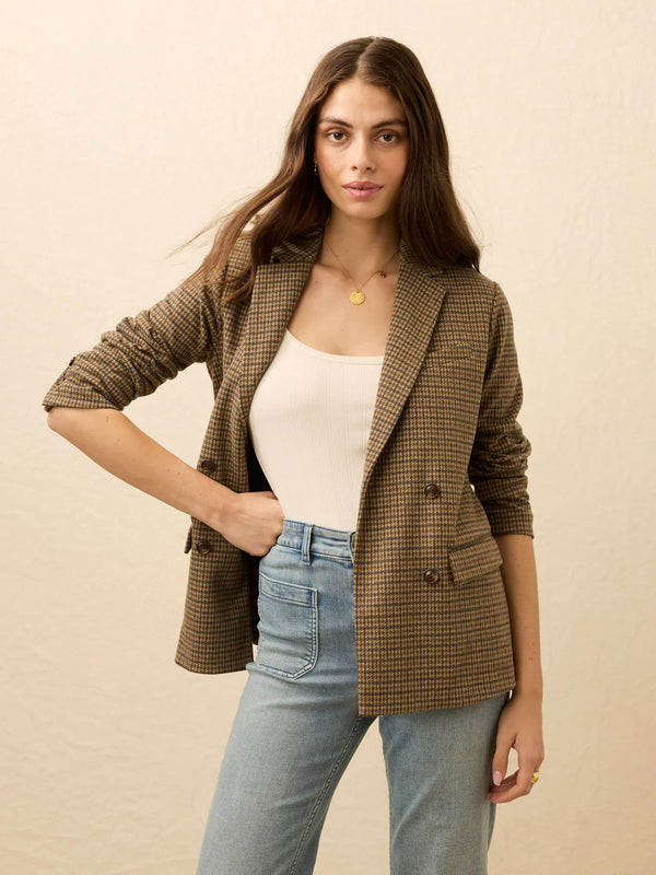 Inlet Knit Double Breasted Blazer - Oak Hall