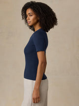Miramar Linen Mini Rib Tee
