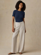 Miramar Linen Mini Rib Tee