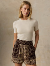 Miramar Linen Mini Rib Tee