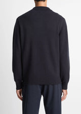 Long Sleeve Zip Front Polo - Oak Hall