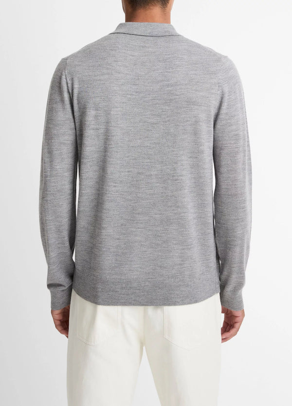 Long Sleeve Merino Polo