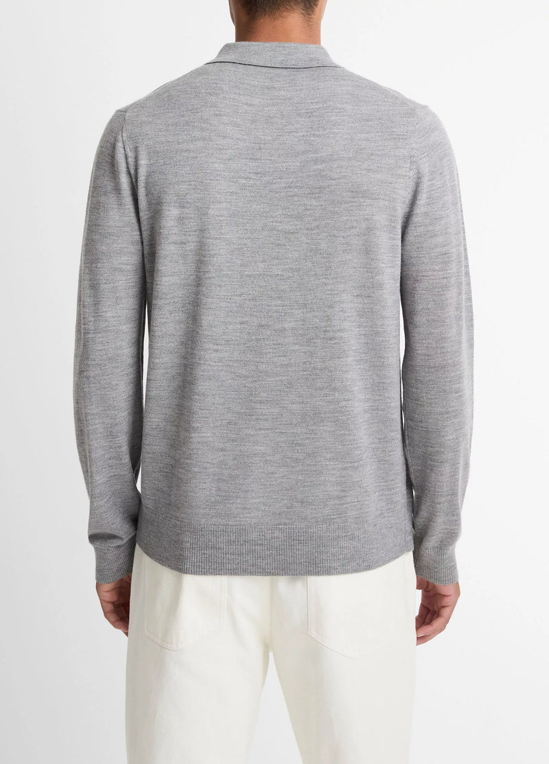 Long Sleeve Merino Polo