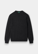 Melfort Cashmere Crew Neck Sweater - Charcoal