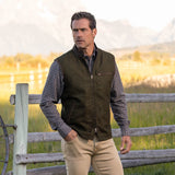 Madison Creek Asheville British Wool Vest - Forest Donegal
