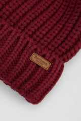 Barbour Saltburn Beanie Hat - Biking Red