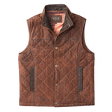 Madison Creek Beaver Creek Waxed Goat Suede Vest - Bourbon