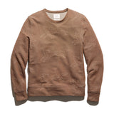 Billy Reid Numajiri Fox Jacquard Sweatshirt in Oak Brown