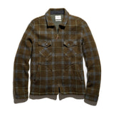 Billy Reid Numajiri Plaid Knit Jacket in Green Multi