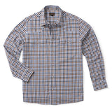 Madison Creek Bisley Check Western Shirt - Blue/Brown (flat)