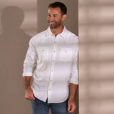 Madison Creek Bisley Signature Blend Western Shirt - Salt