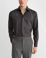 Contemporary Fit Herringbone Dress Shirt - Oak Hall