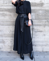 ADA Wrap Leather Belt - Black