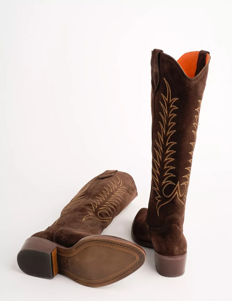 Blanca Suede Embroidered Boot - Oak Hall