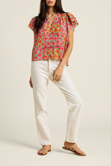 Violette Blouse Botanic Tile