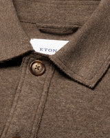 Boiled Wool Shirt Jacket - Brown
